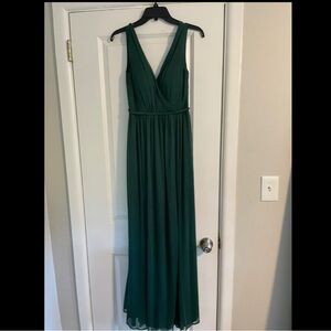 Azazie dark green bridesmaid dress